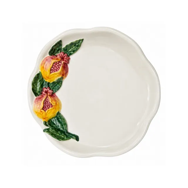 les-ottomans-melograno-pom10-teller-aus-keramik-handbemalt image 1