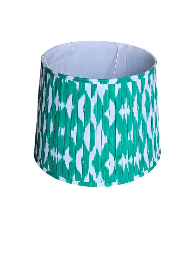 les-ottomans-ikat-lampenschirm-baumwolle-gr-n image 1