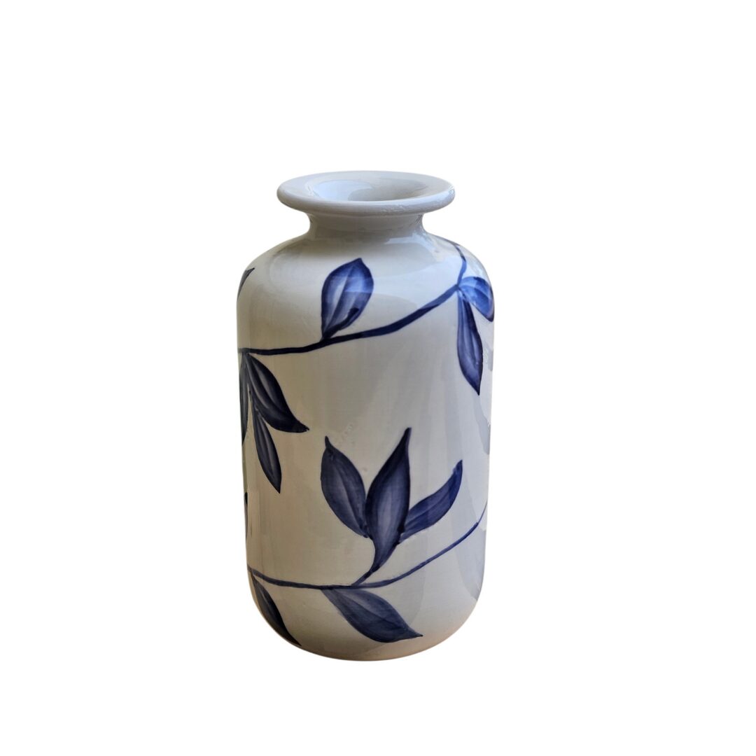 les-ottomans-vase-aus-keramik-handbemalt-palme-gr-n image 1