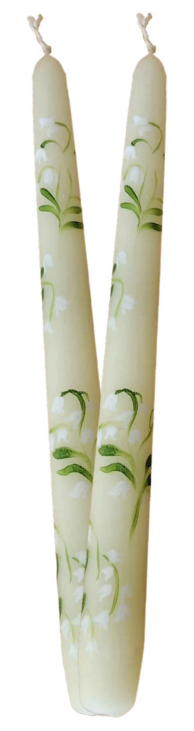 les-ottomans-lily-of-the-valley-stabkerze-handbemalt-aus-wachs image 1