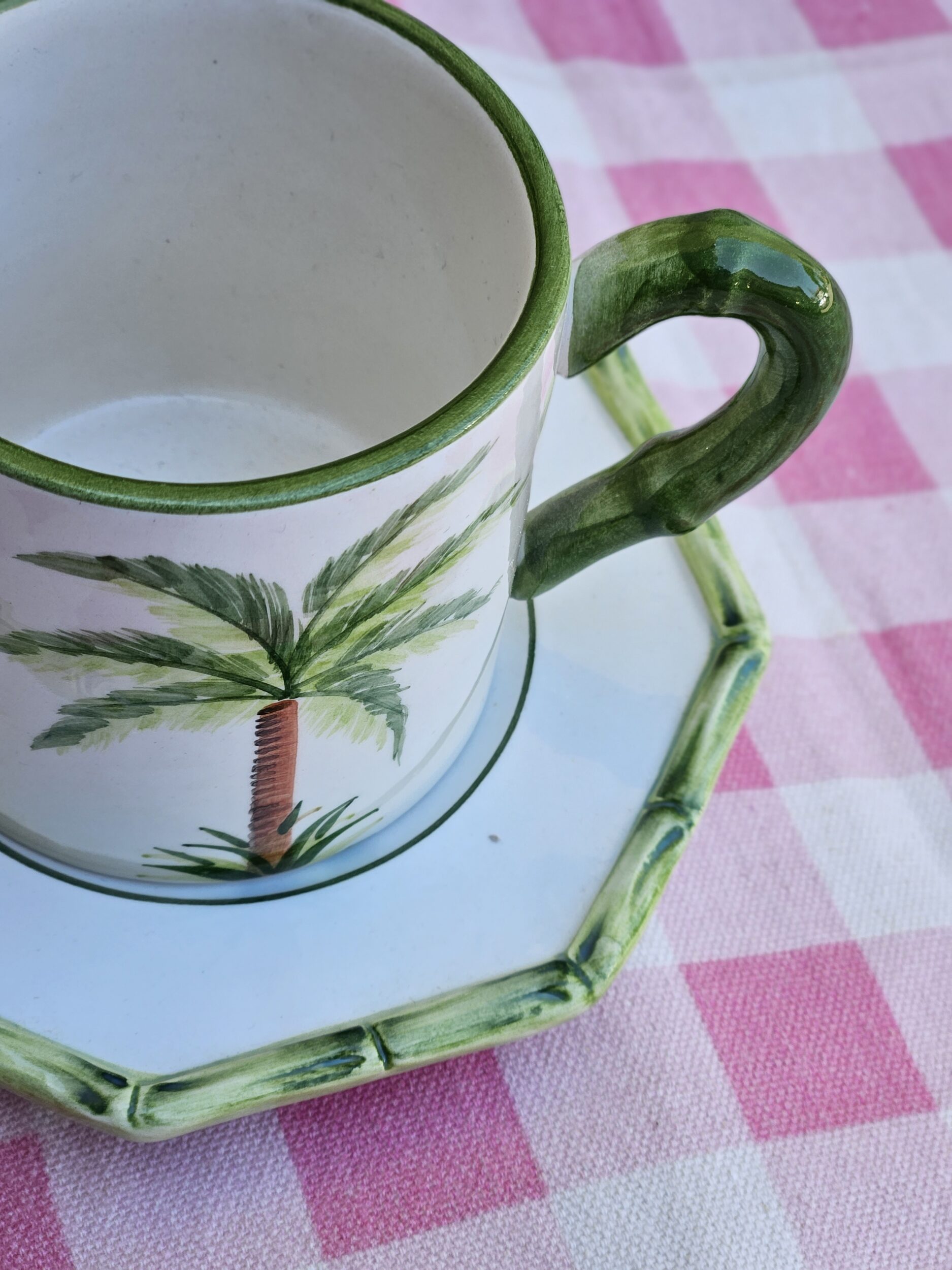 les-ottomans-teetasse-mit-untertasse-keramik-tree-handbemalt image 2
