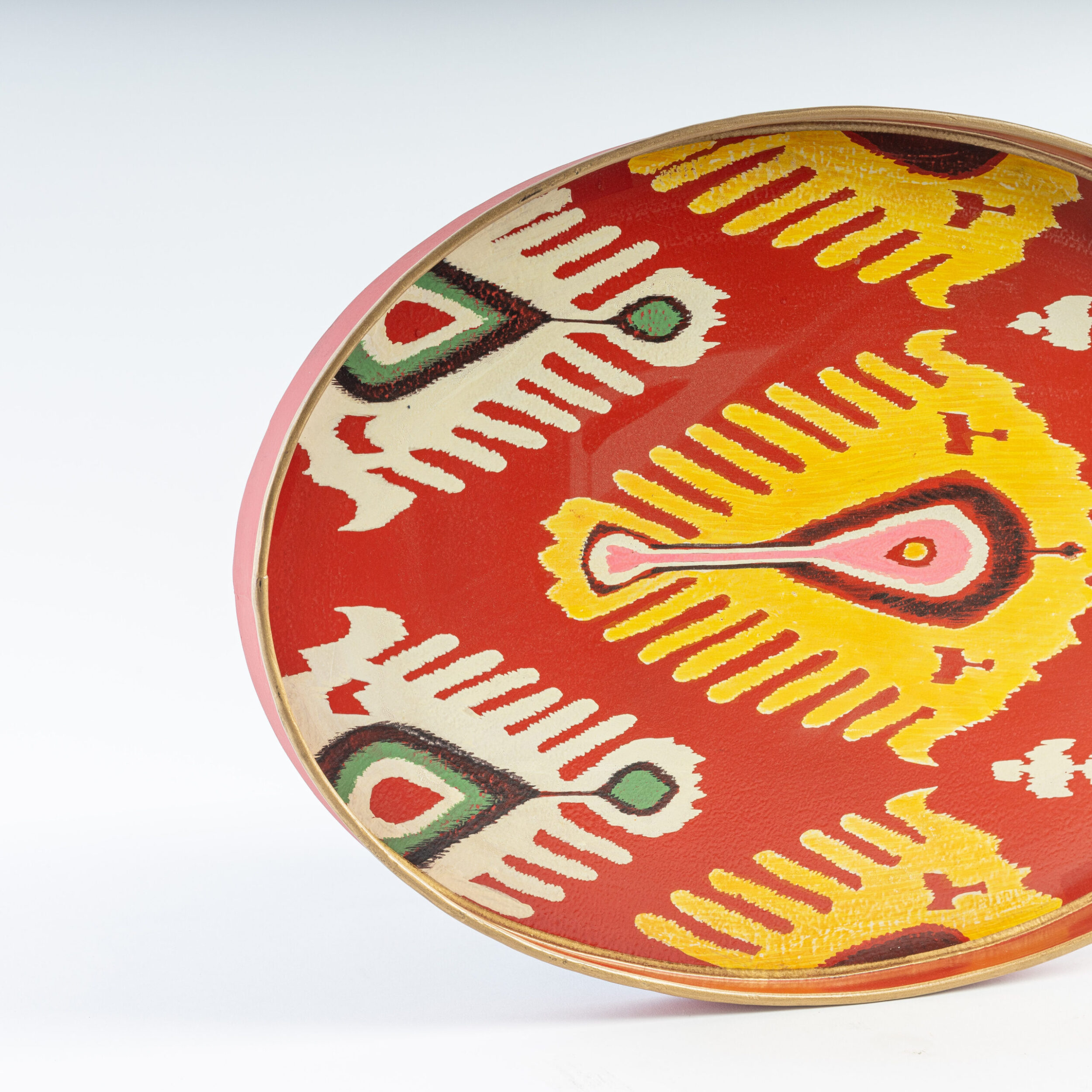 les-ottomans-it18-tablett-aus-eisen-handbemalt-ikat image 2