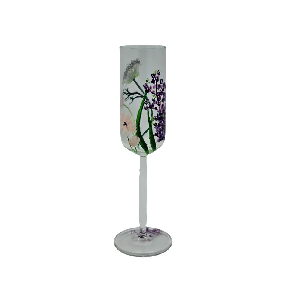 les-ottomans-deko-glas-fiore-handbemalt-mit-blumenmuster image 1