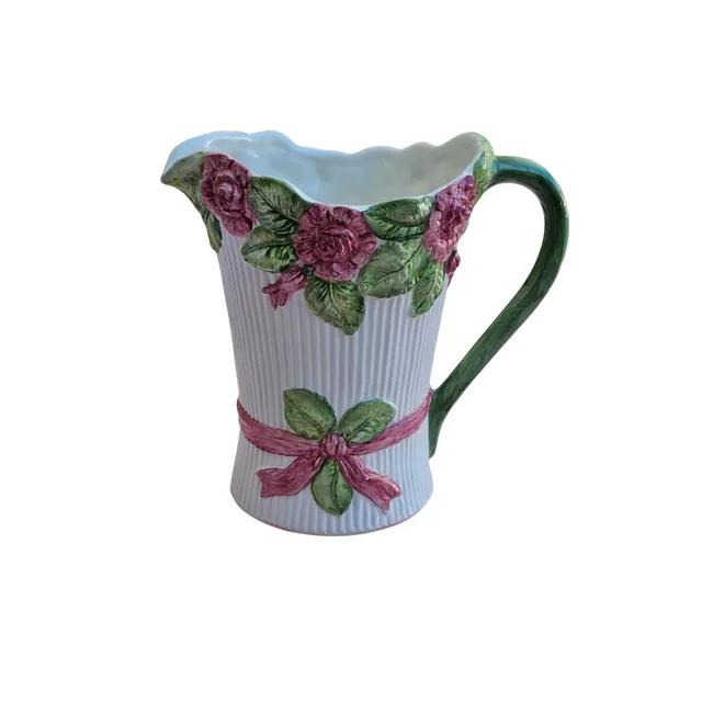 les-ottomans-brocca-vaso-karaffe-vase-aus-keramik-handbemalt image 1