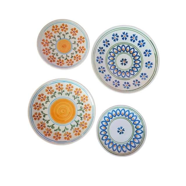les-ottomans-teller-aus-keramik-handbemalt-4er-set image 1