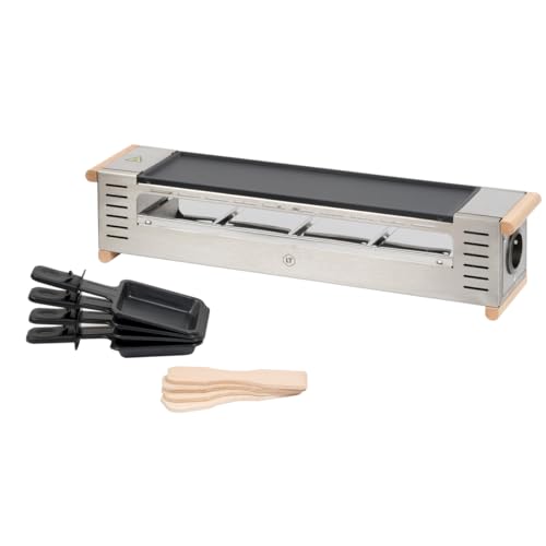 louis-tellier-profi-raclette-4-pf-nnchen-antihaft-600-w-edelstahl image 6