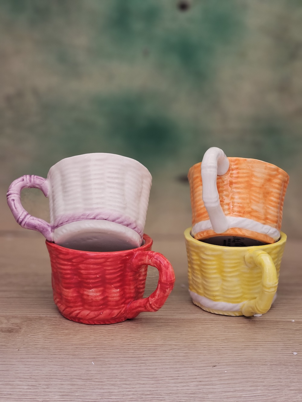 les-ottomans-wicker-set-aus-4-espressotassen-handbemalte-keramik image 2