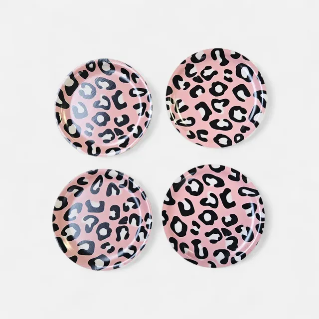 les-ottomans-sottobicchieri-leopard-print-untersetzer-set-4-holz image 1