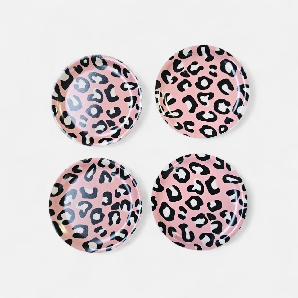 les-ottomans-sottobicchieri-leopard-print-untersetzer-set-4-holz image 1