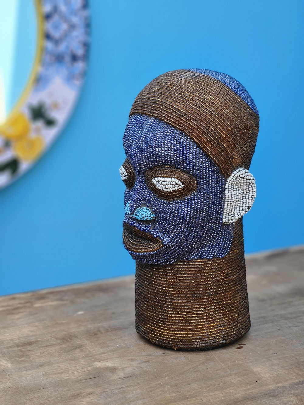 les-ottomans-afrikanischer-perlenkopf-medium-handgemacht image 3