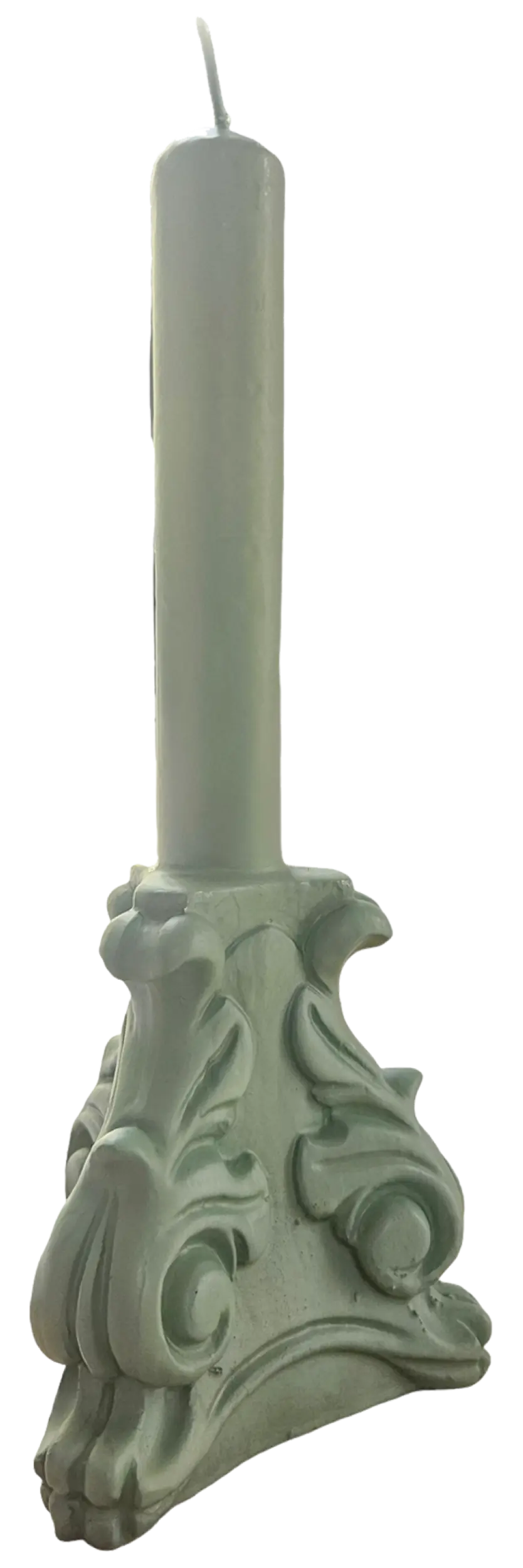 les-ottomans-kerze-kandelaber-gr-n-handbemalt image 1