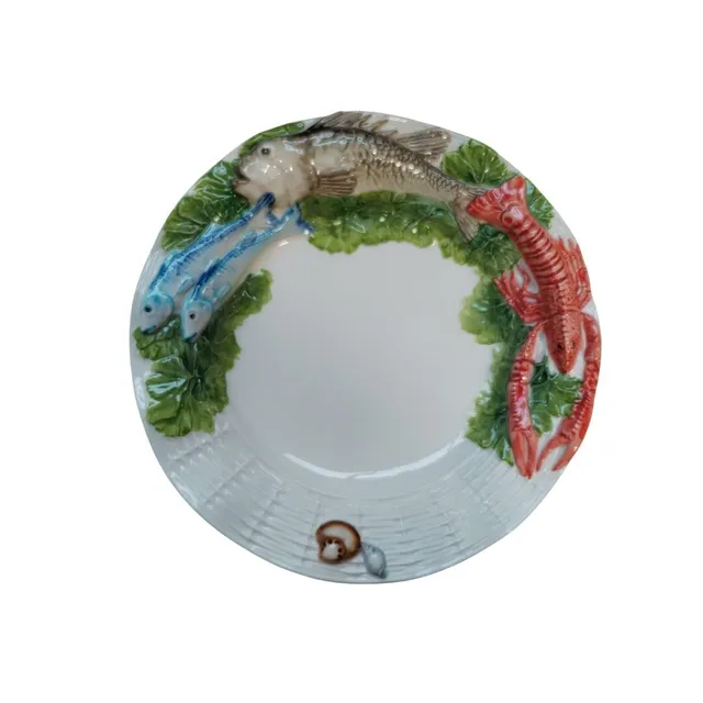 les-ottomans-pesce-teller-keramik-handbemalt-fisch image 1