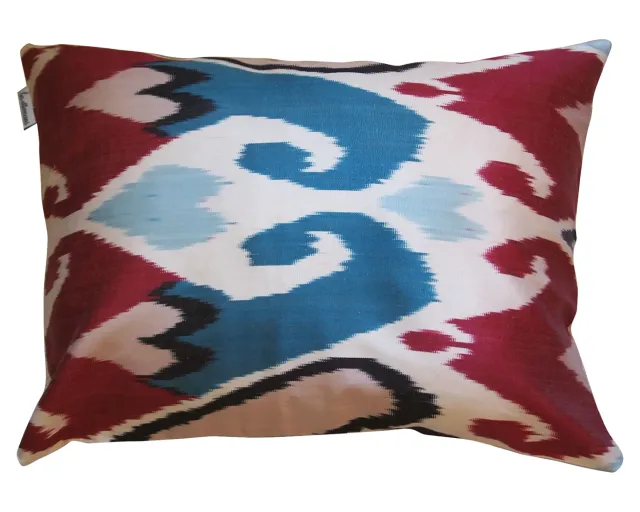les-ottomans-s170-kissenbezug-seide-ikat image 1