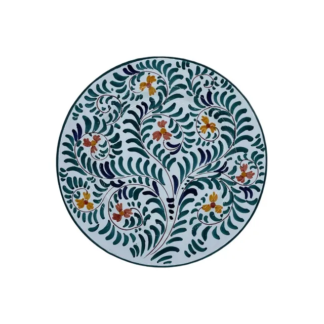 les-ottomans-desserteller-keramik-floral-handbemalt image 1