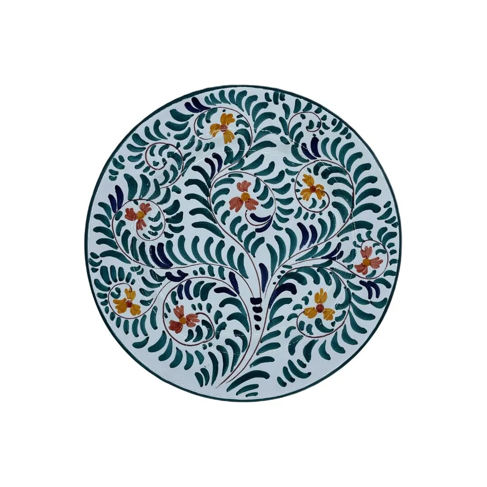 les-ottomans-desserteller-keramik-floral-handbemalt image 1