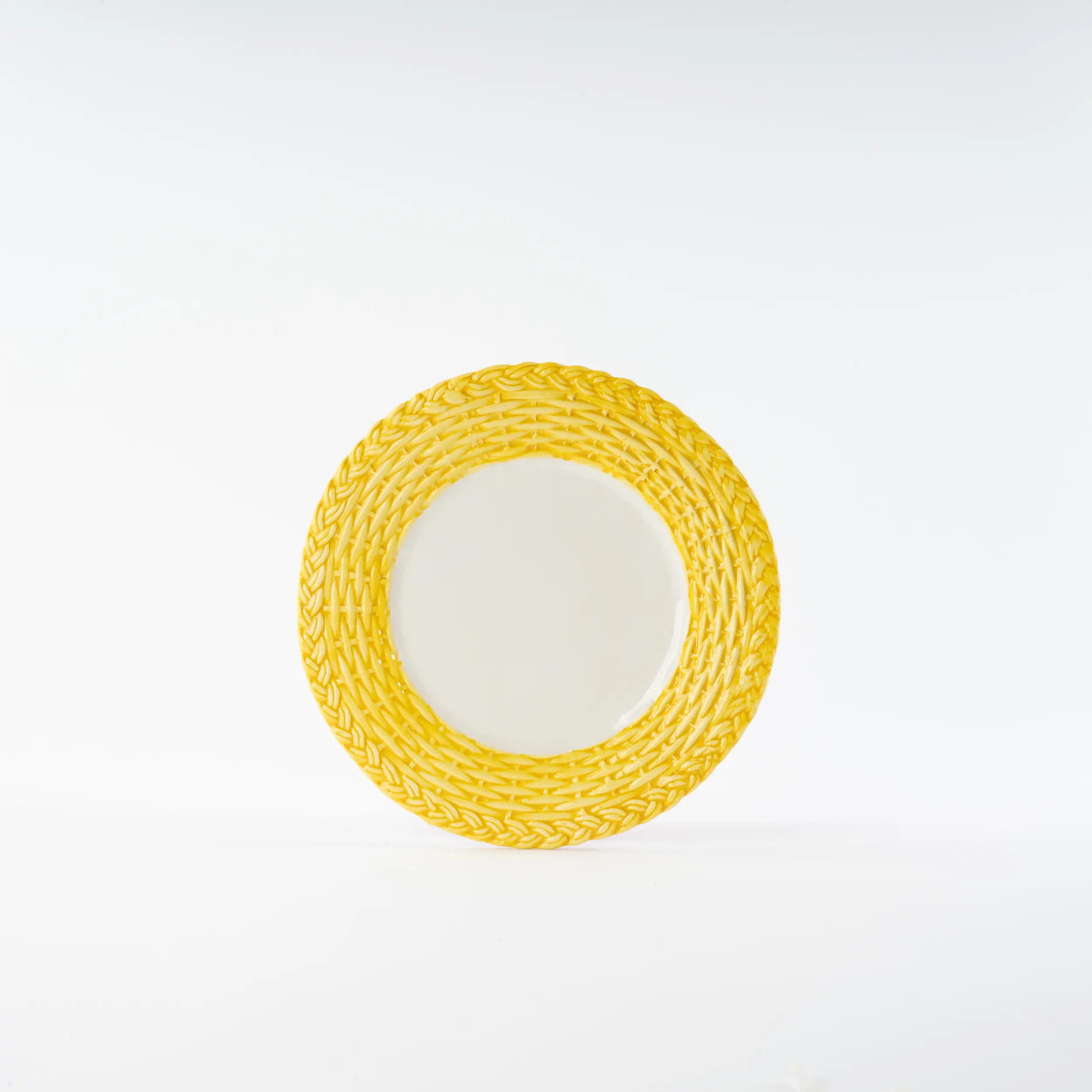 les-ottomans-wicker-dessertteller-aus-handbemalter-keramik image 1