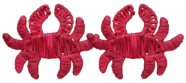 les-ottomans-raffia-krabbe-serviettenringe-2er-set image 1