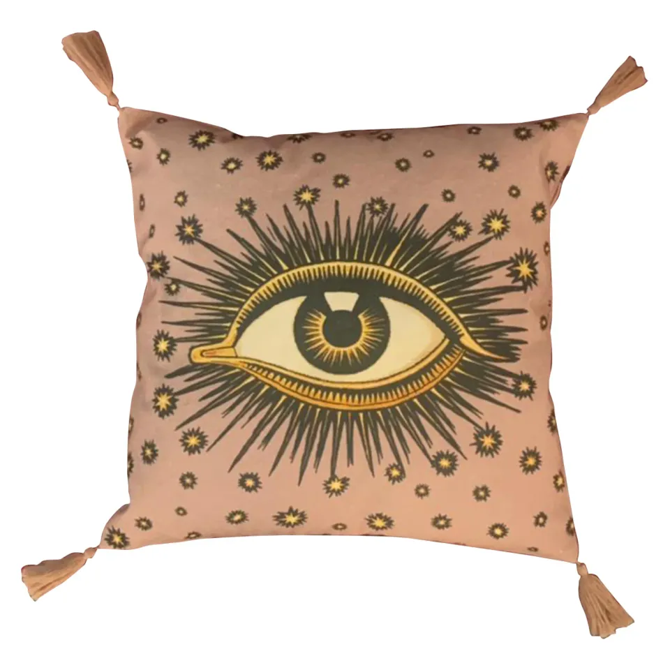 les-ottomans-all-seeing-eye-baumwoll-kissenbezug-eyc01-mit-quasten image 1