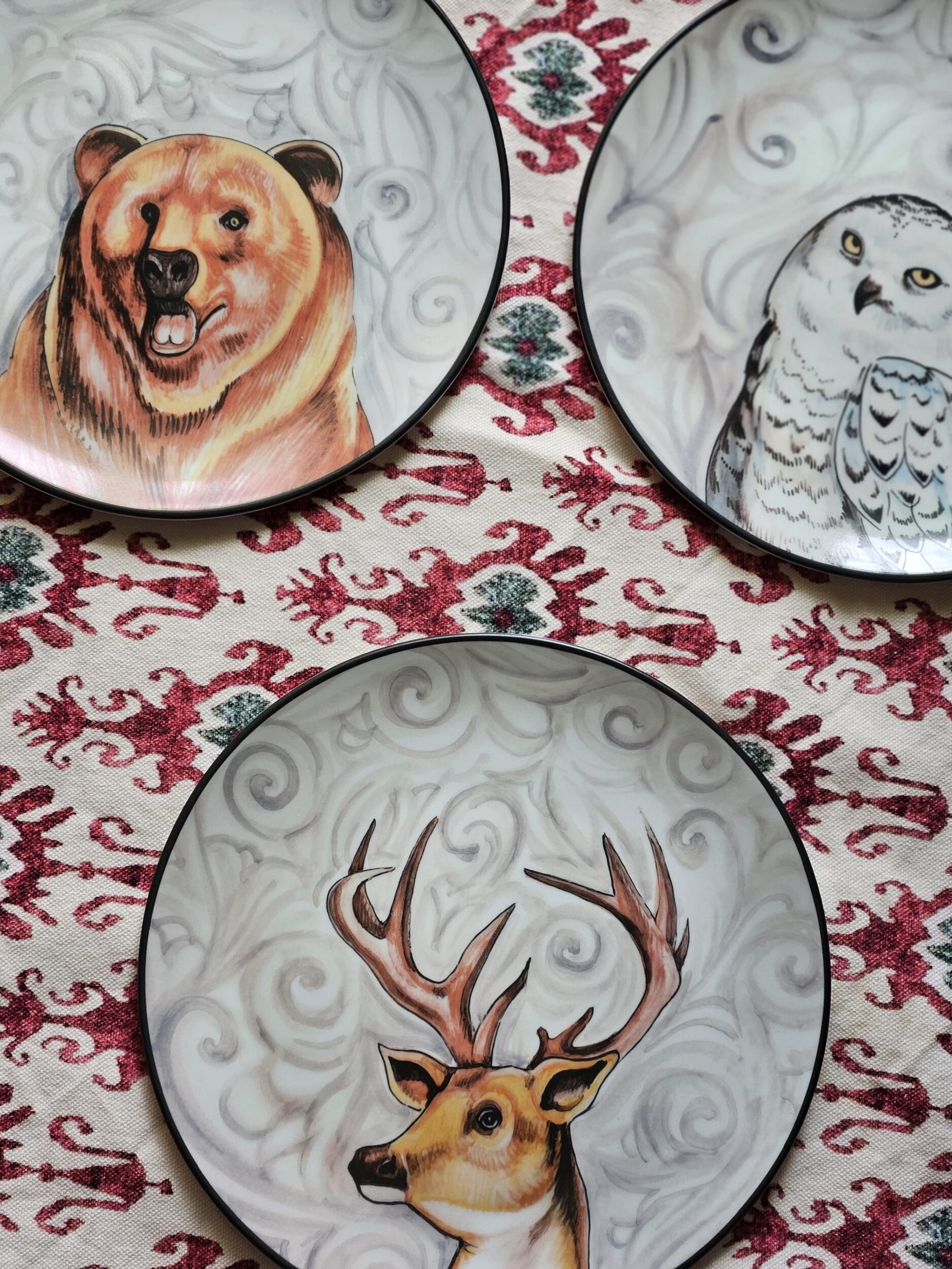 les-ottomans-menagerie-d-hiver-dessertteller-aus-porzellan-set-3-st-ck image 3