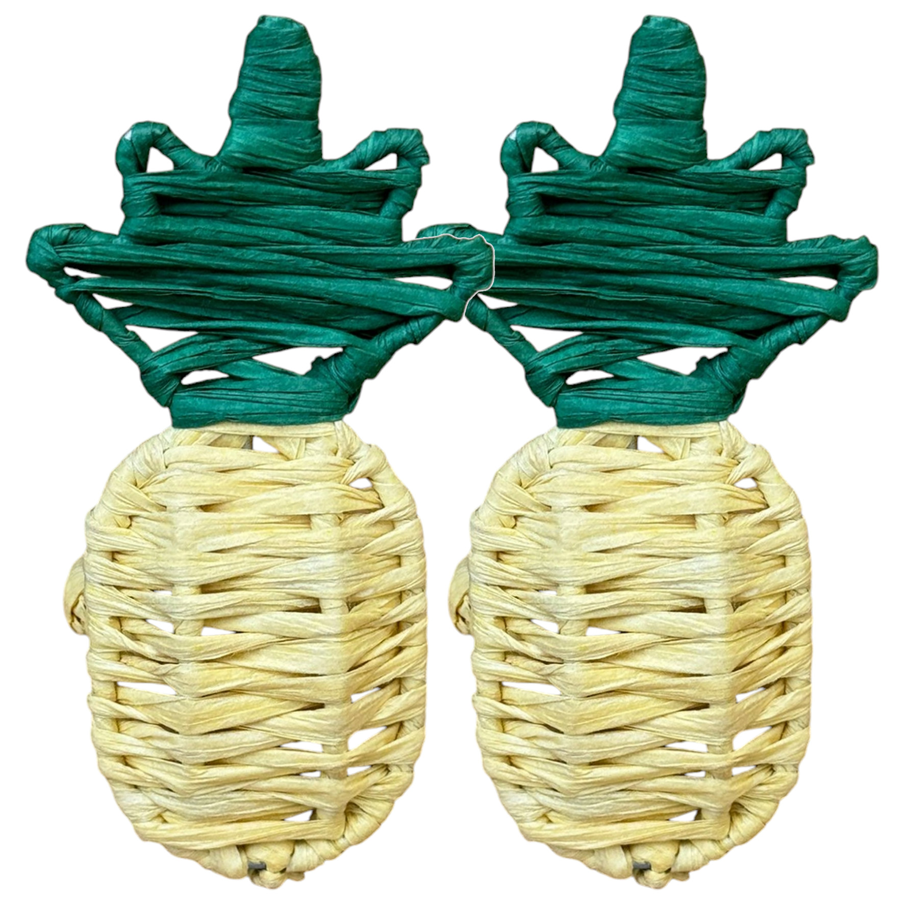 les-ottomans-serviettenringe-raffia-ananas-2er-set image 1