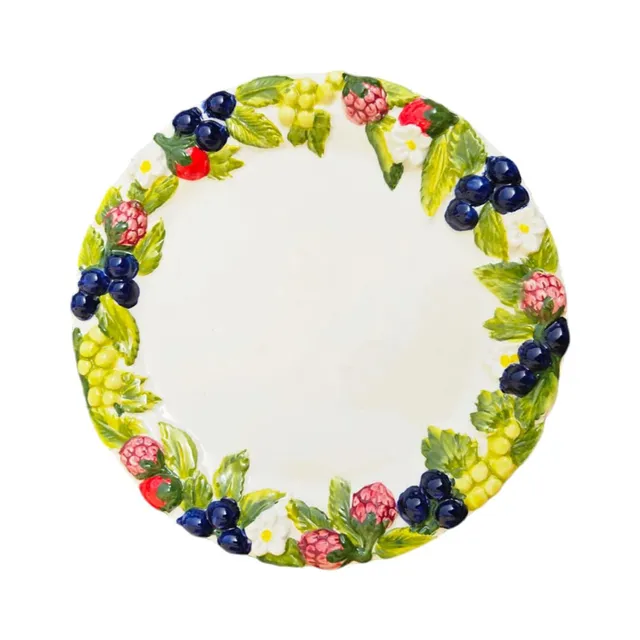 les-ottomans-berries-dessertteller-aus-keramik-handbemalt image 1