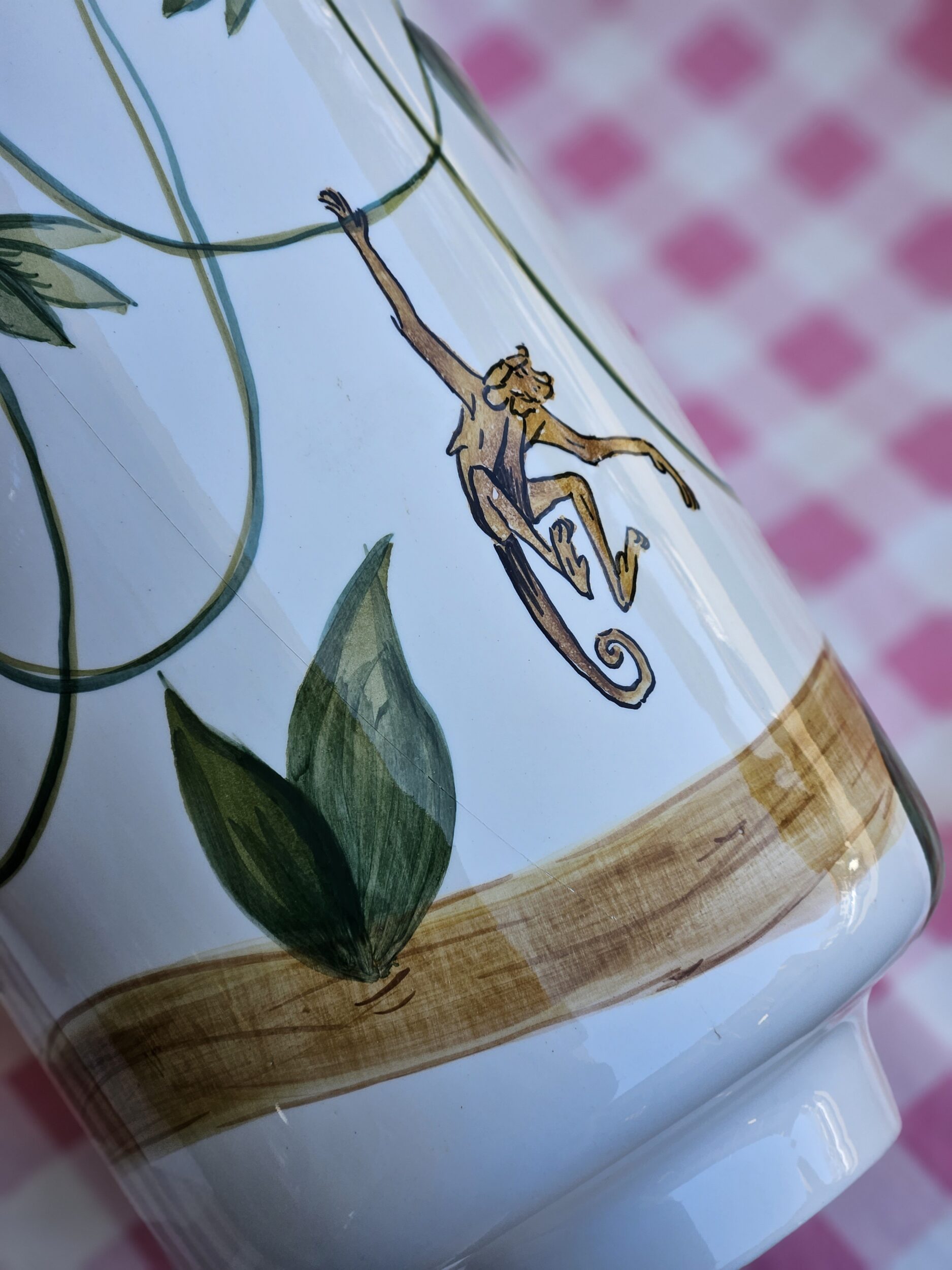 les-ottomans-keramikvase-handbemalt-palme image 3