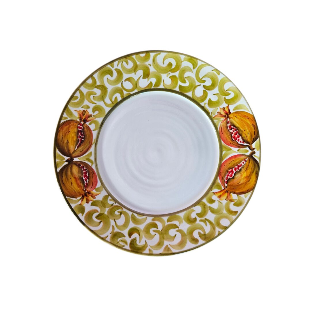 les-ottomans-flacher-teller-keramik-handbemalt image 1