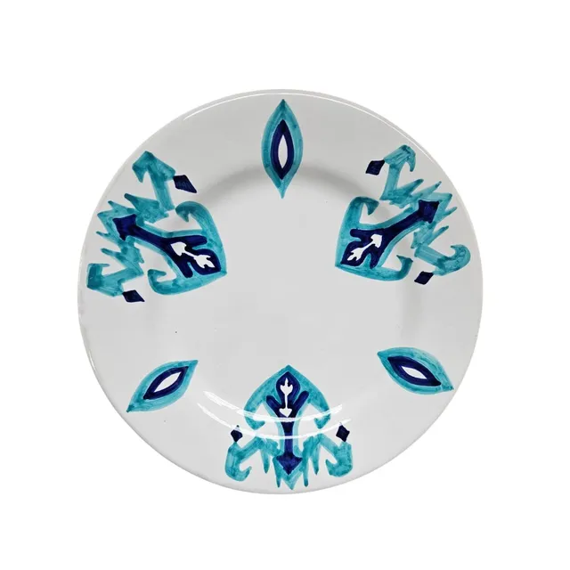 les-ottomans-essteller-keramik-handbemalt-ikat-muster image 1