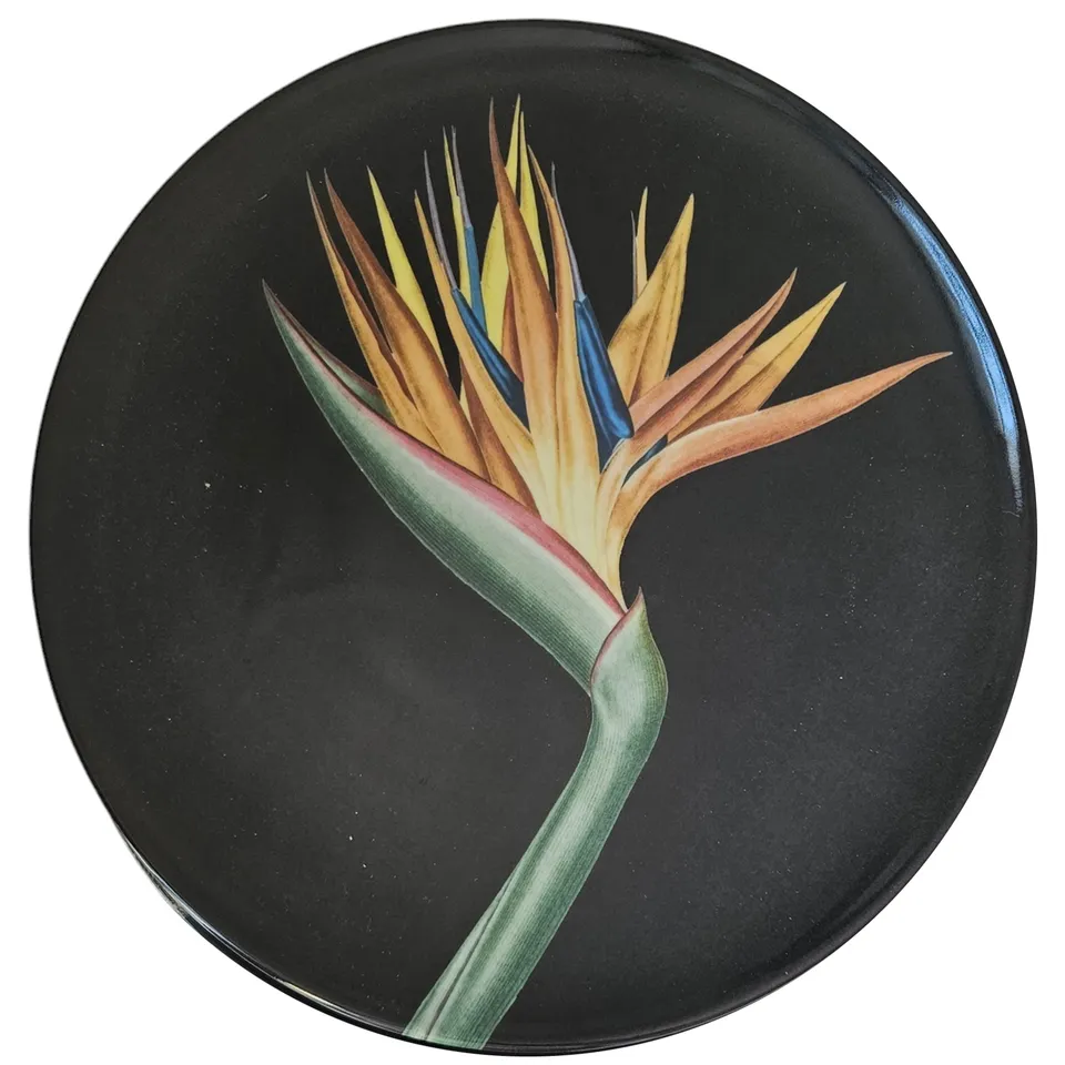 les-ottomans-the-black-collection-dessertteller-porzellan-bird-of-paradise image 1