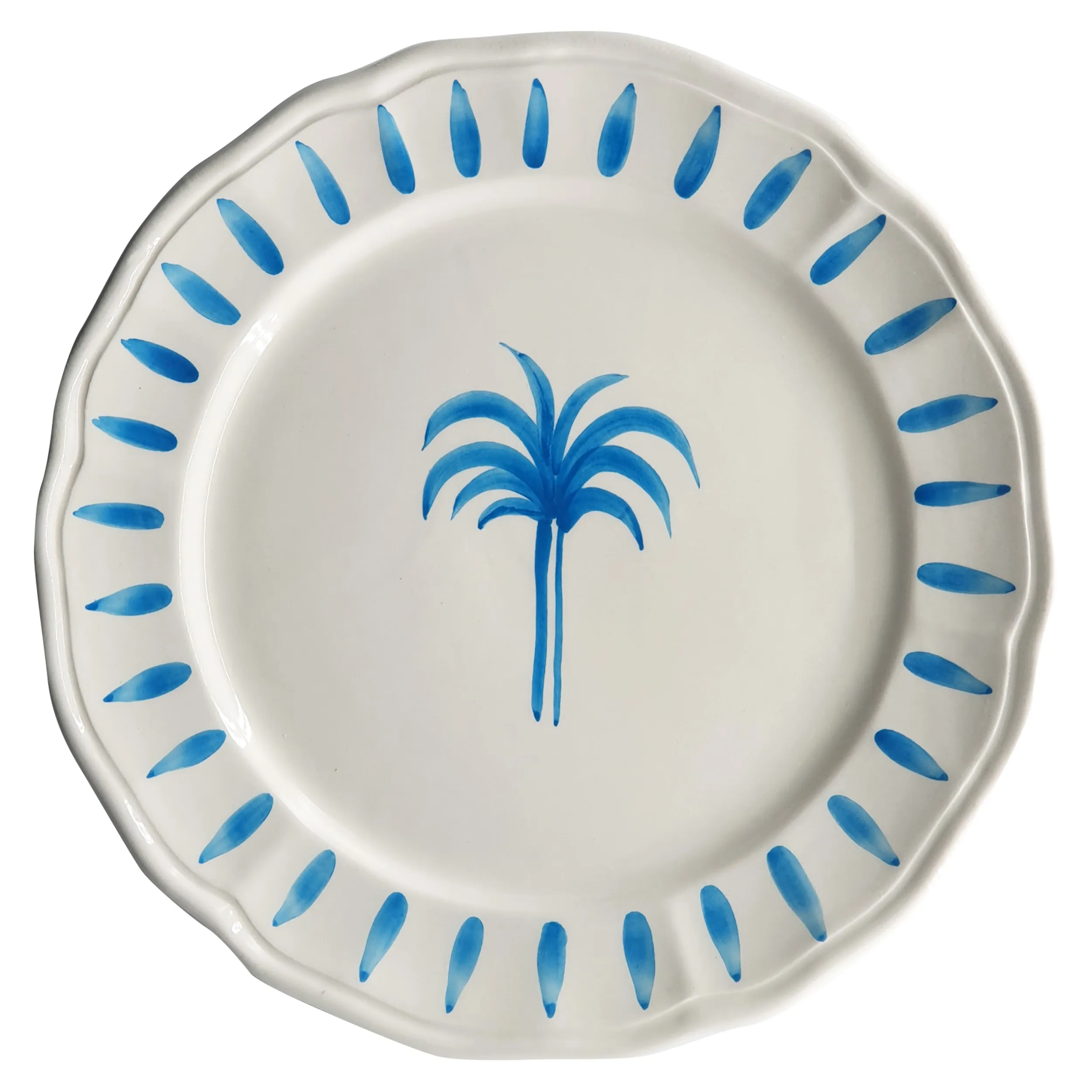 les-ottomans-tpv03-platzteller-keramik-palmen-gr-n image 1