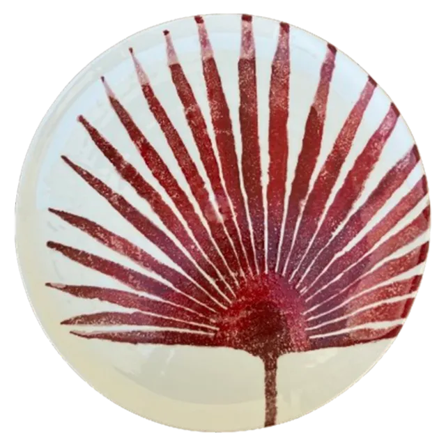les-ottomans-le04-teller-keramik-italien-blatt-dekor image 1