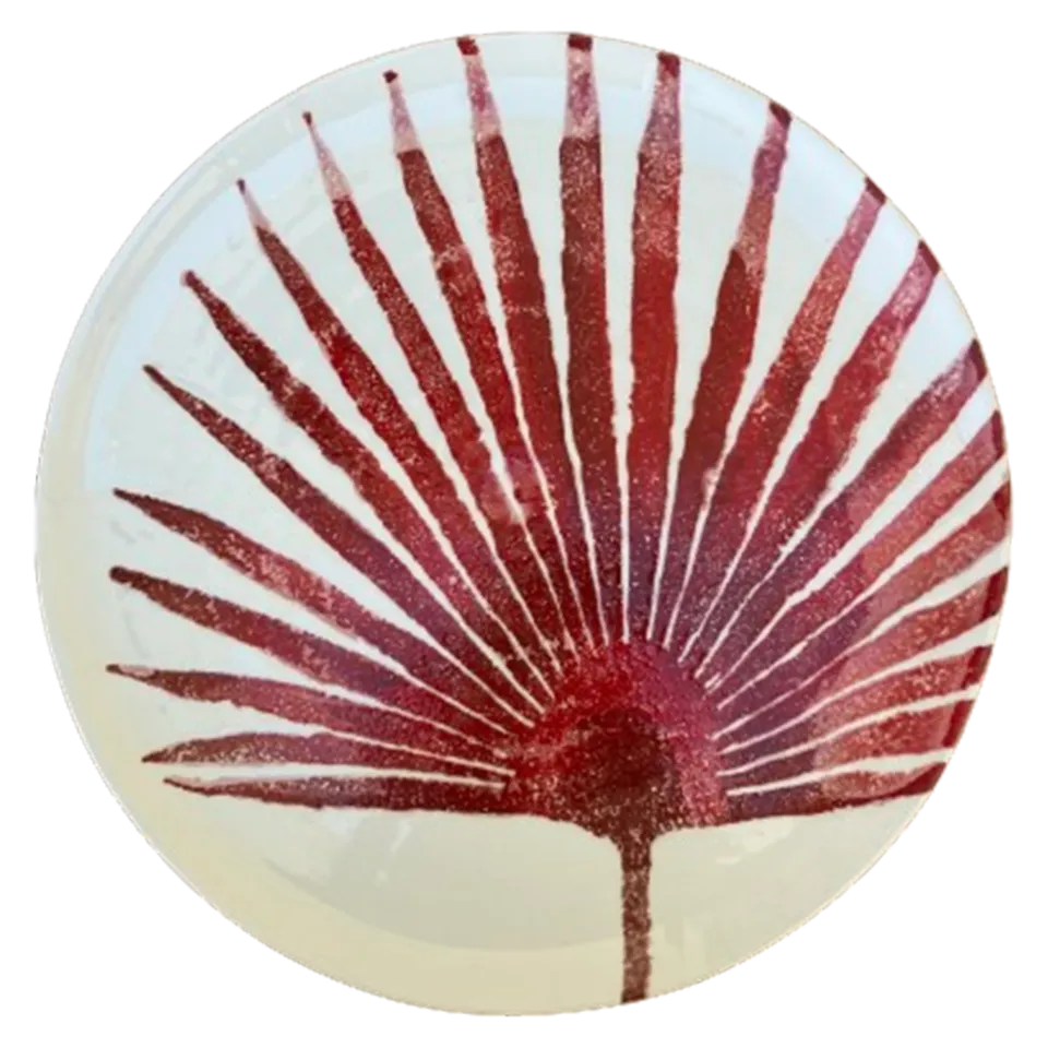les-ottomans-le04-teller-keramik-italien-blatt-dekor image 1