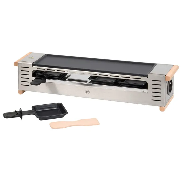 louis-tellier-profi-raclette-4-pf-nnchen-antihaft-600-w-edelstahl image 1
