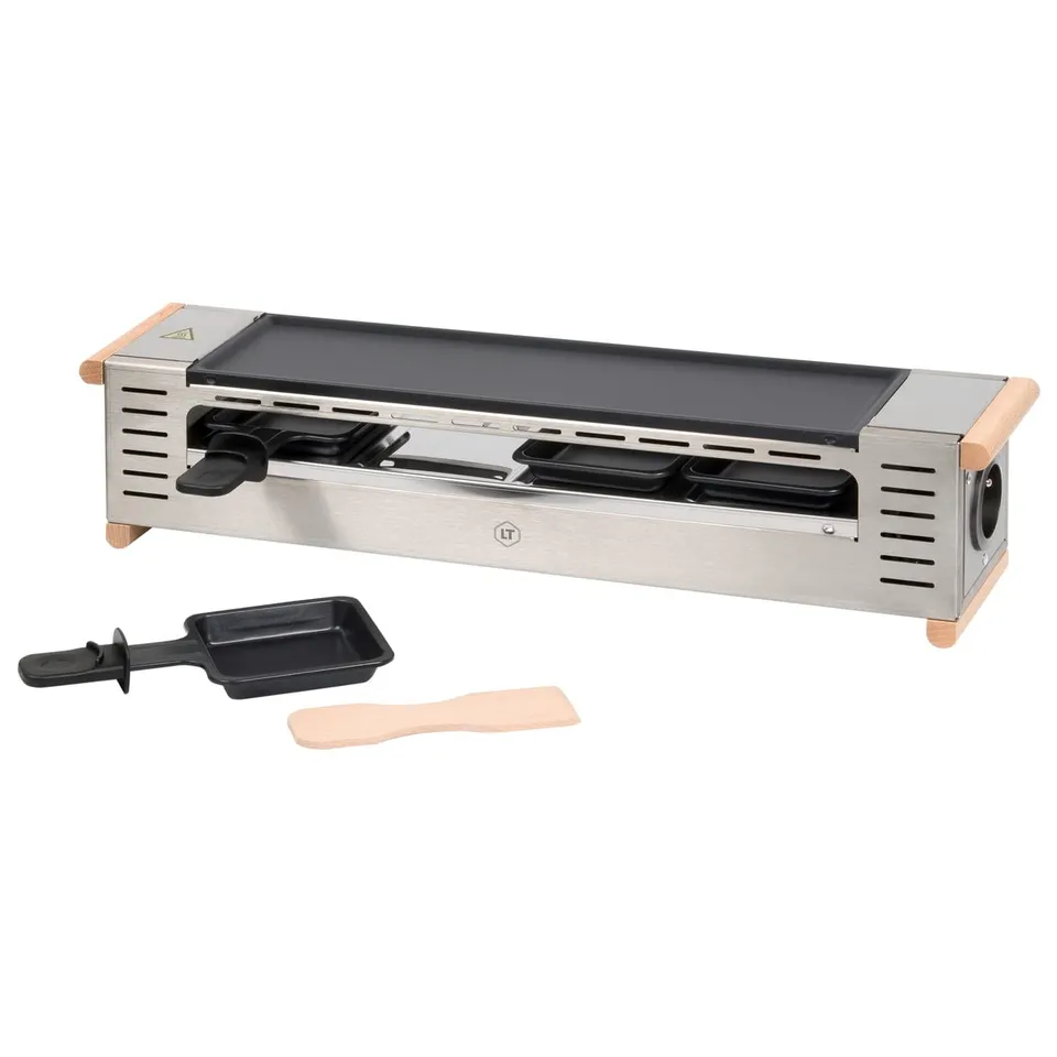 louis-tellier-profi-raclette-4-pf-nnchen-antihaft-600-w-edelstahl image 1