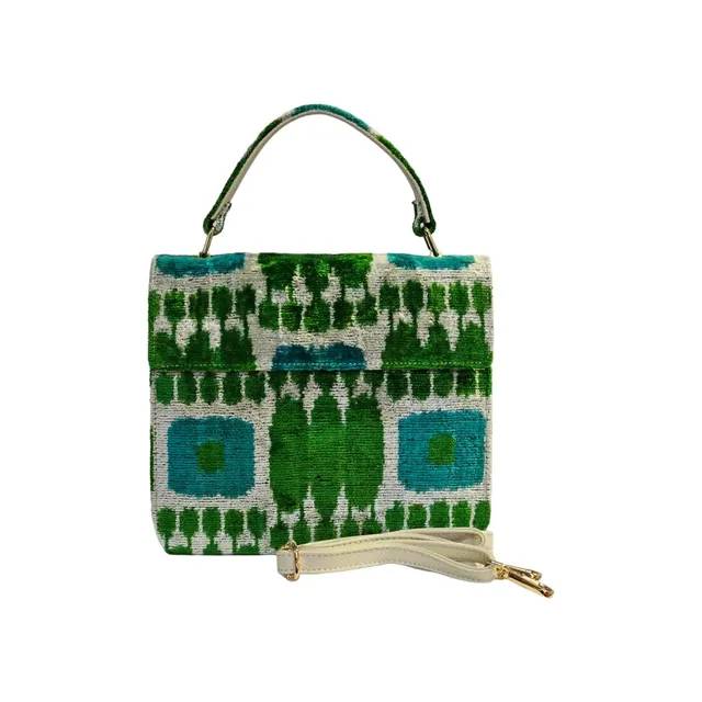 les-ottomans-tote-tasche-seidensamt-klein-nr-18-ikat image 1