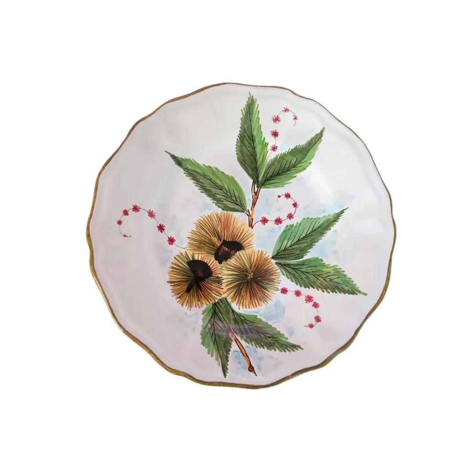les-ottomans-piatto-piano-handbemalter-keramik-speiseteller image 1