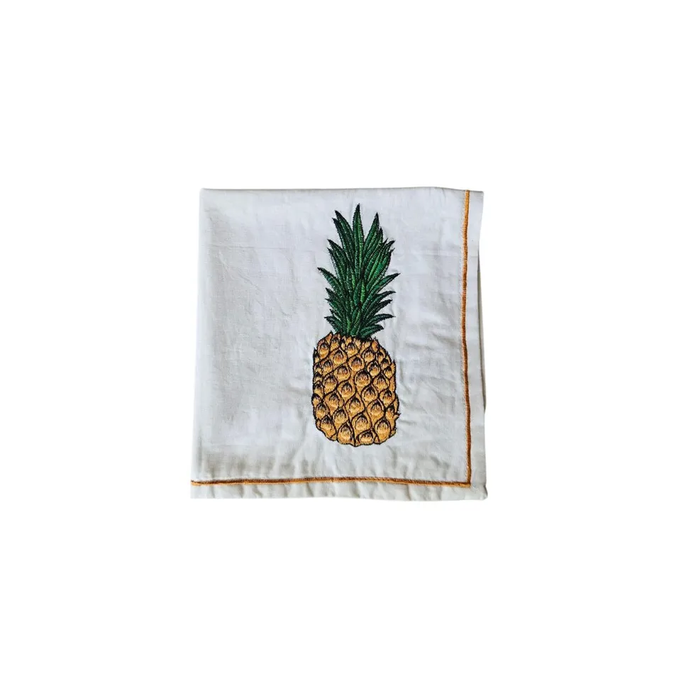 les-ottomans-ananas-servietten-aus-baumwolle-bestickt-2er-set image 1