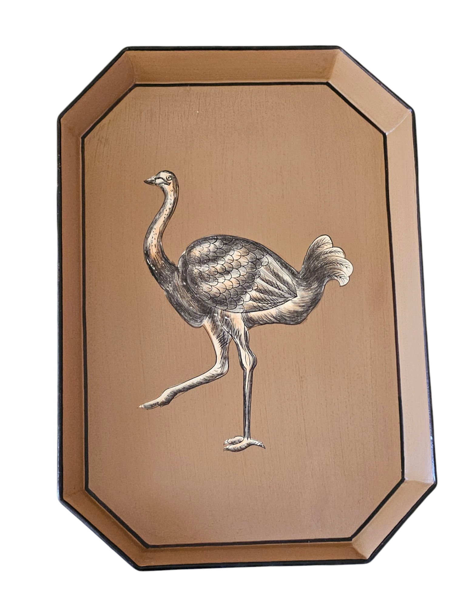 les-ottomans-tablett-ostrich-aus-eisen-handbemalt image 1