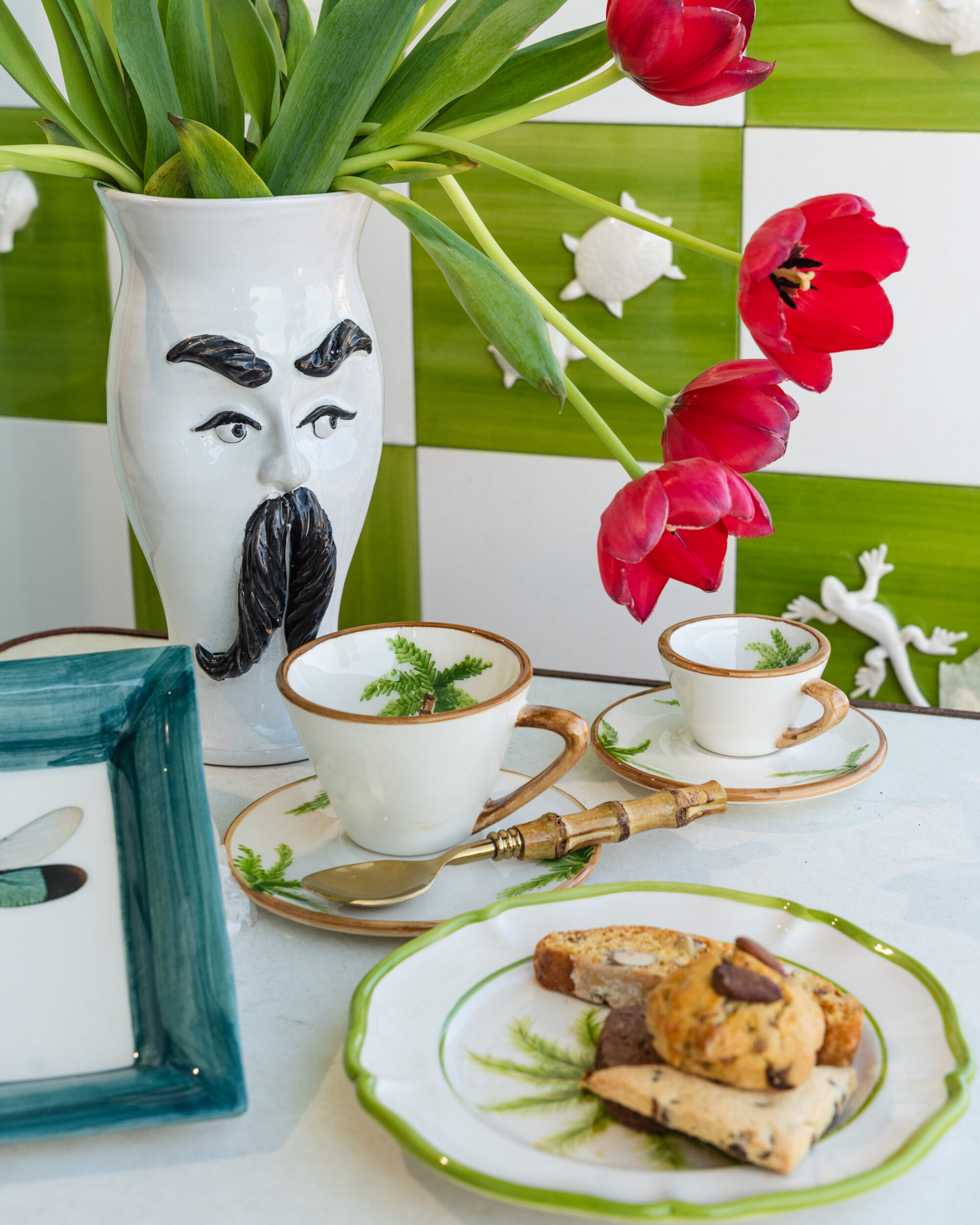 les-ottomans-tree-pte-teetasse-mit-untertasse-keramik-handbemalt image 2