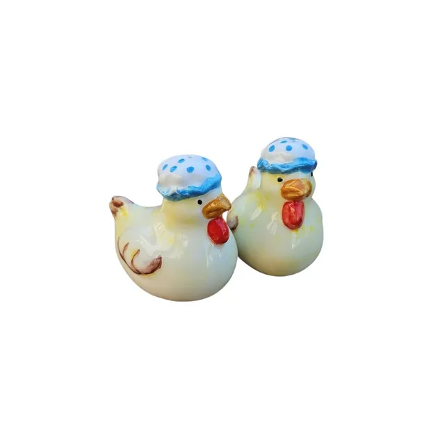 les-ottomans-salz-und-pfeffer-set-chickens-keramik-handbemalt image 1