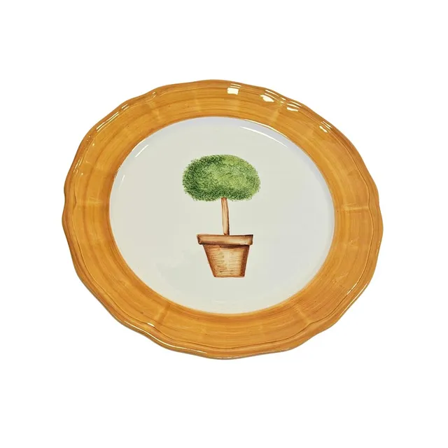 les-ottomans-topiaria-arancia-teller-flach-aus-keramik-handbemalt image 1