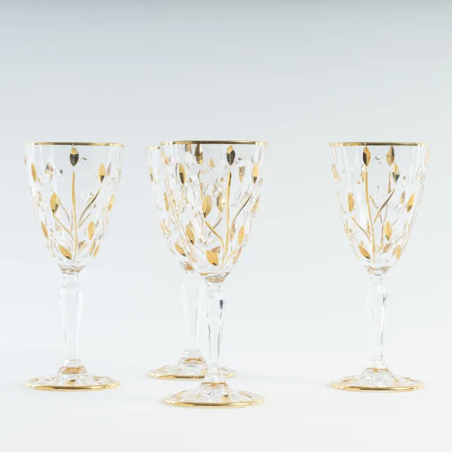 les-ottomans-gold-crystal-fl-ten-champagnergl-ser-4er-set image 1