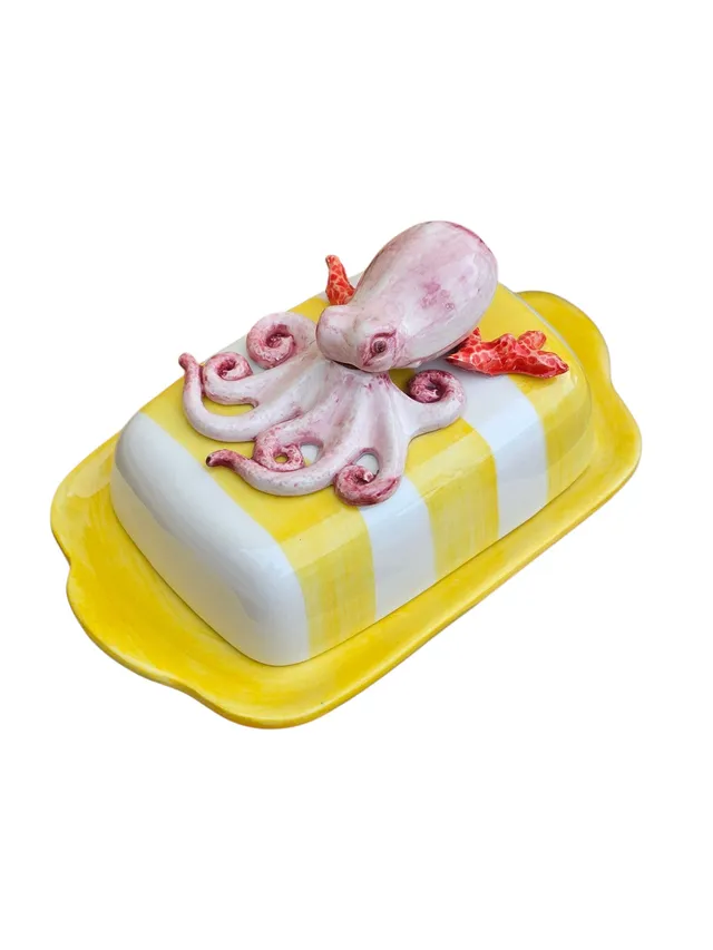 les-ottomans-bu09-butterdose-burriera-aus-handbemalter-keramik image 1