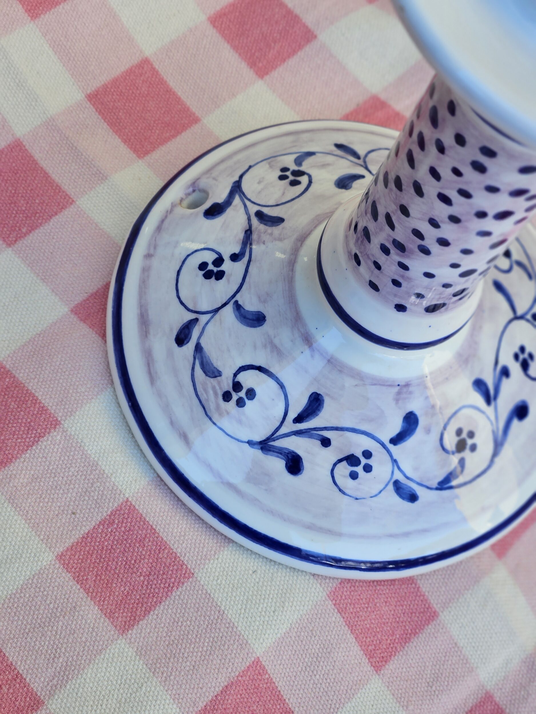les-ottomans-ikat-kerzenhalter-aus-keramik-handbemalt image 2