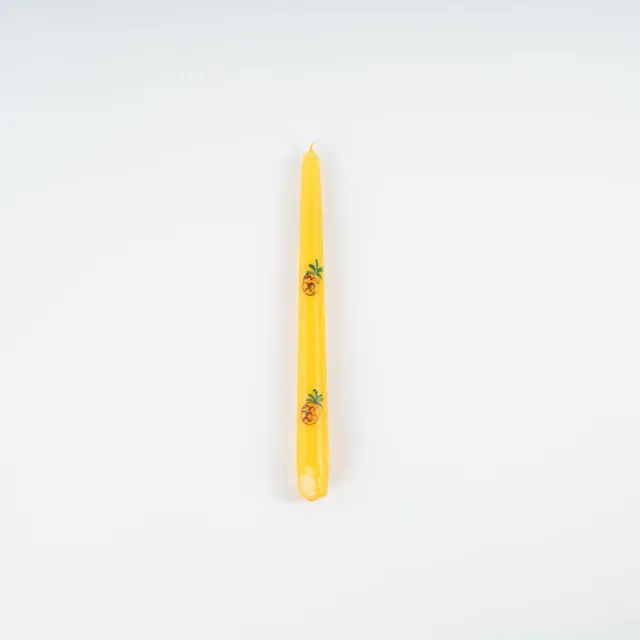les-ottomans-kerzen-wachs-handbemalt-yellow-pineapple-set-2-teilig image 1