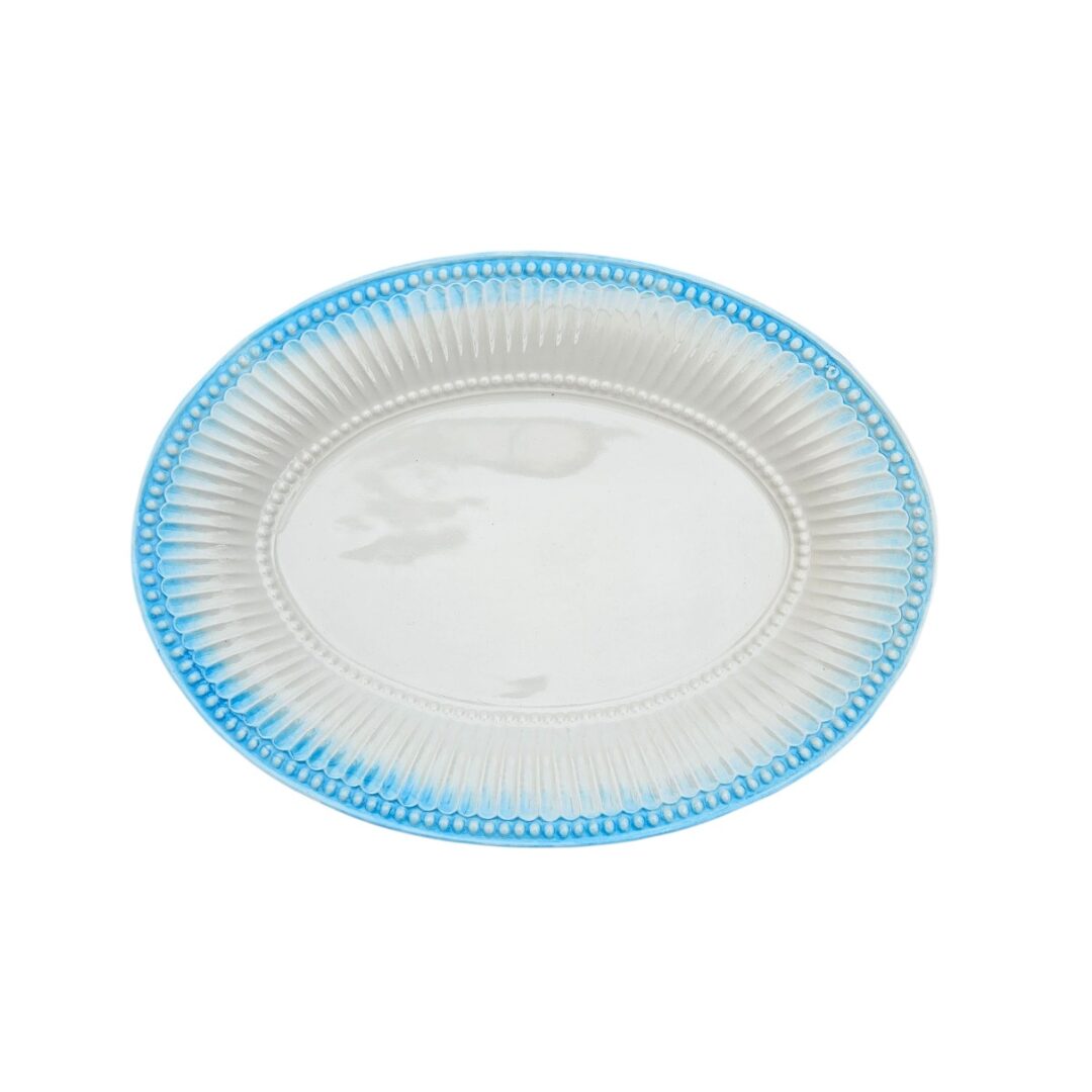 les-ottomans-tablett-geflochten-keramik-handbemalt image 1