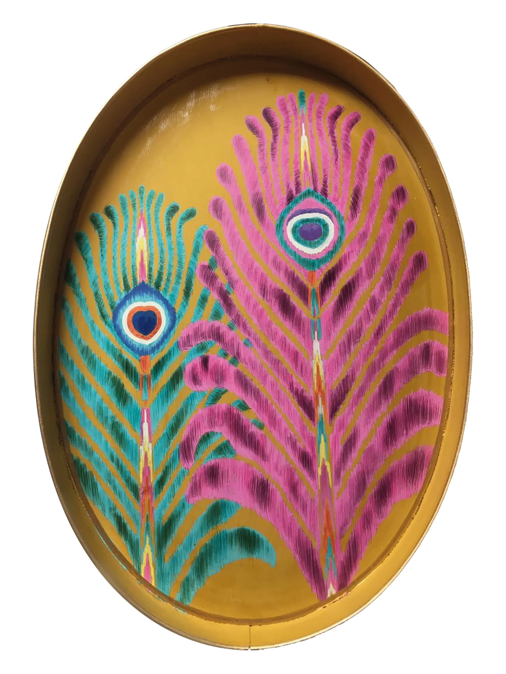 les-ottomans-x-matthew-williamson-mwt01-serviertablett-aus-handbemaltem-eisen image 1