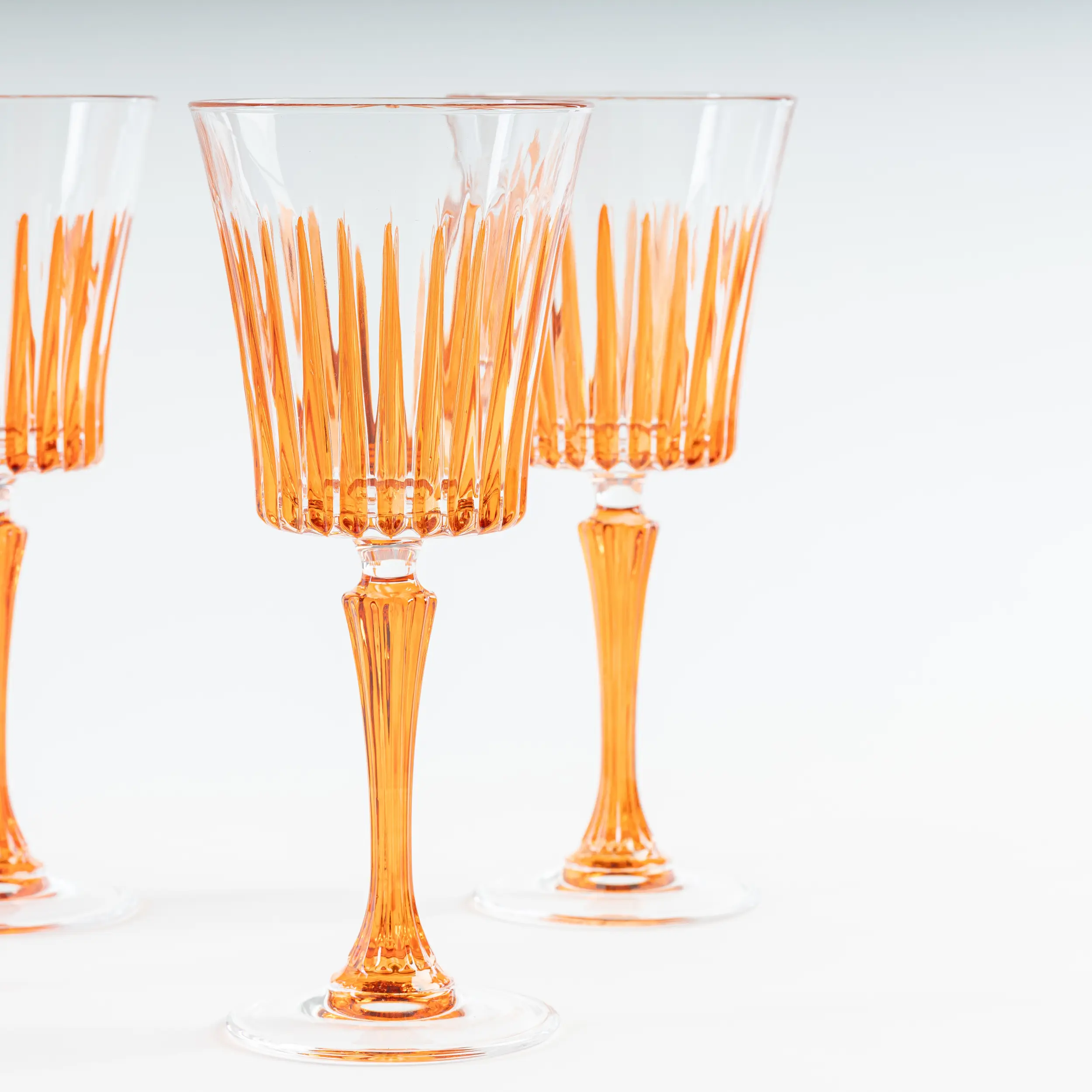 les-ottomans-kristall-weingl-ser-set-4-teilig-orange-handbemalt image 3