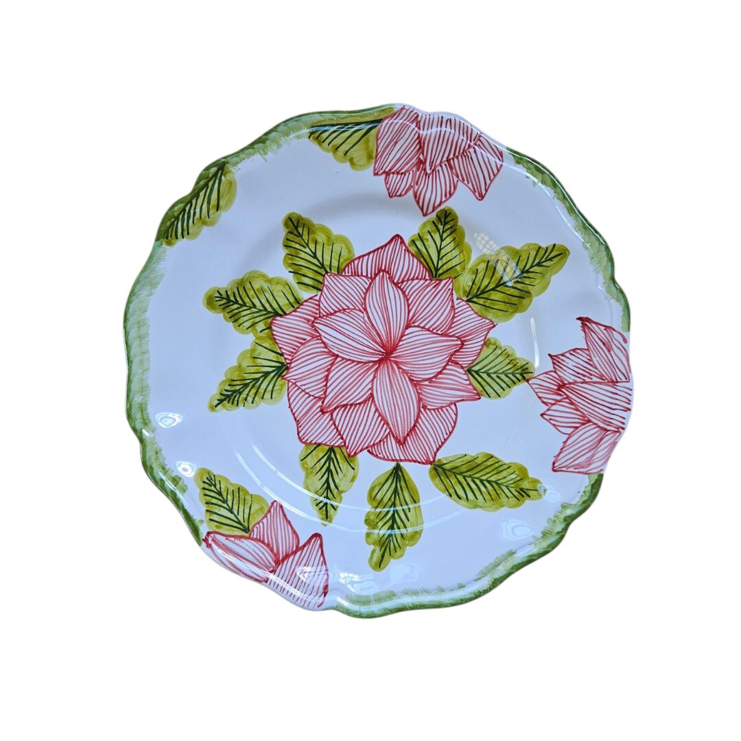 les-ottomans-floreale-piatto-piano-handbemalter-keramikteller image 1