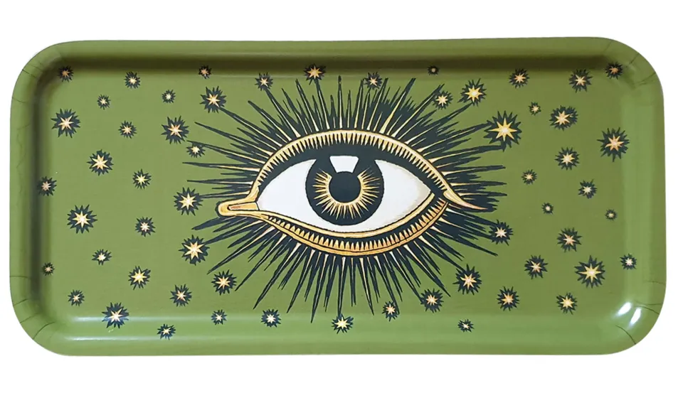 les-ottomans-eye-eye04-tablett-holz-lackiert-auge image 1